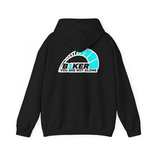 B1KER Hoodie- You Are Not Alone (Turquoise)
