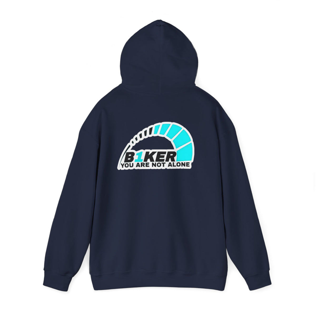 B1KER Hoodie- You Are Not Alone (Turquoise)