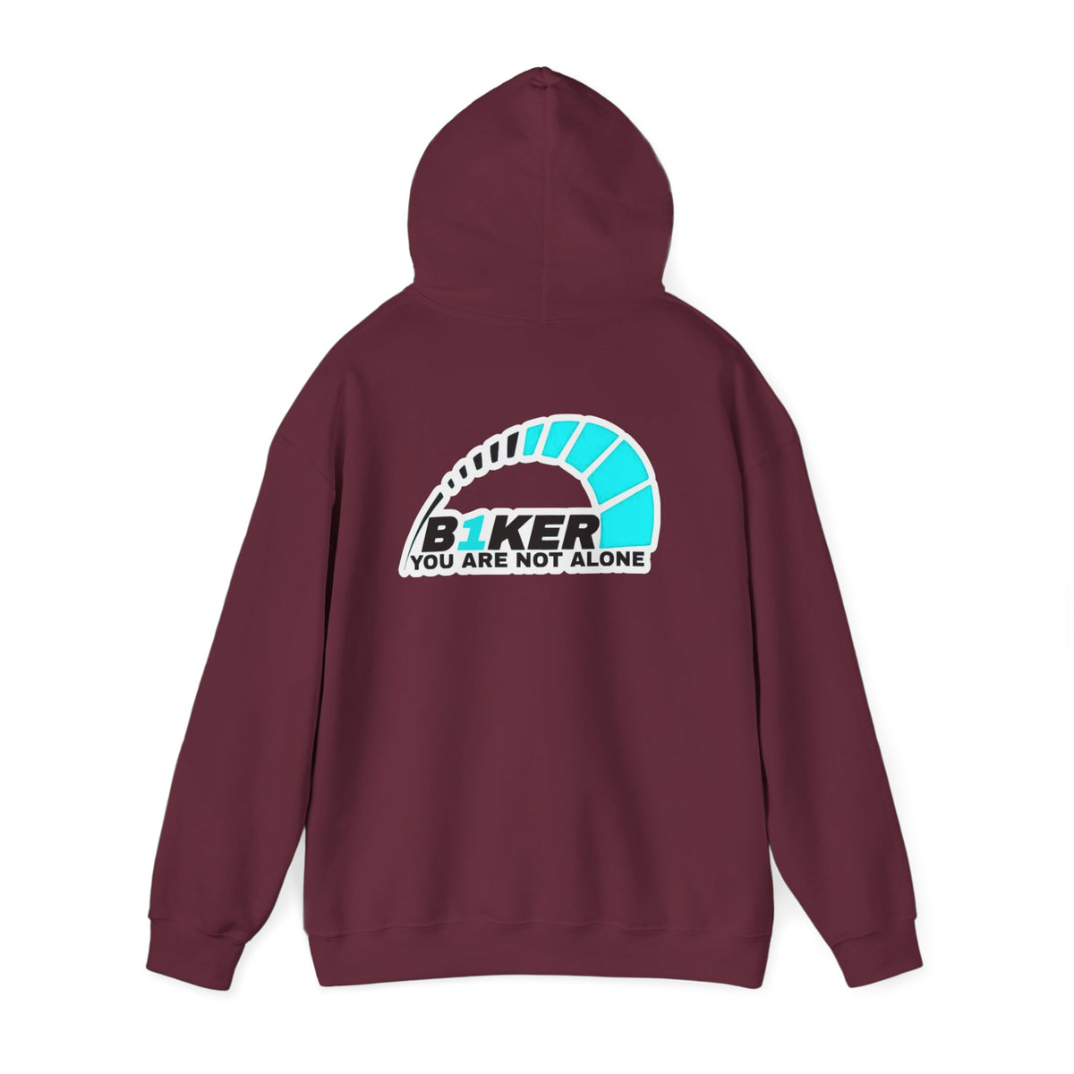 B1KER Hoodie- You Are Not Alone (Turquoise)